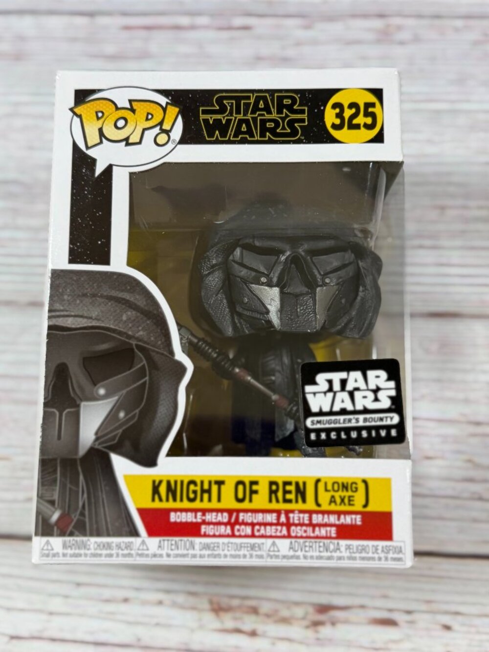 Funko POP! Star Wars #325 KNIGHT OF REN Long axe Smuggler's Bounty EXCLUSIVE